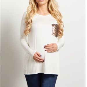 Pinkblush flowy Maternity Shirt